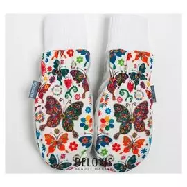 Варежки для девочки, цвет серый, размер 12