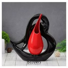 Ваза абстракция "Капля", сердце