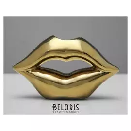 Ваза "Губы" золотые, 10 см