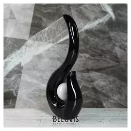 Ваза "Лиада", чёрный цвет, 35,5 см