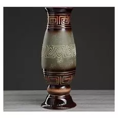 Ваза напольная "Алекса олимп", декор, цвет зелёный, 40 см