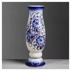 Ваза напольная "Алекса", роспись, 40 см