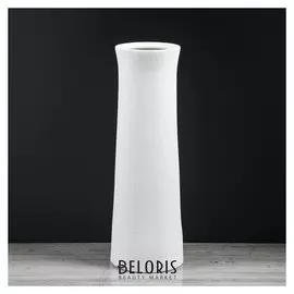 Ваза напольная "Элита" шёлк, белая, 40 см