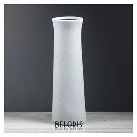 Ваза напольная "Элита" шёлк, серая, 40 см