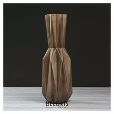 Ваза напольная "Кристалл", коричневая, 50 см