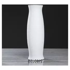 Ваза напольная "Ромина" шёлк, белая, 40 см