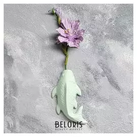 Ваза настенная "Рыба", ментоловый цвет, 20 см