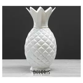 Ваза настольная "Ананас", цвет белый, 33 см