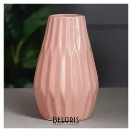 Ваза настольная "Ананас", розовая, 24 см