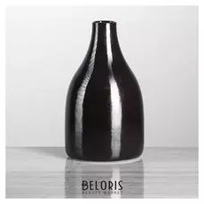 Ваза настольная "Анталия", глянцевая, чёрная, 21 см