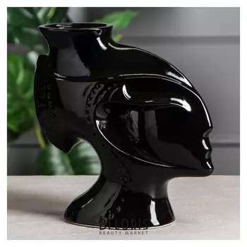 Ваза настольная "Аватар", цвет черный, 27 см