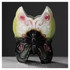 Ваза настольная "Бабочка", разноцветная, 30 см