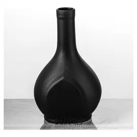 Ваза настольная "Бельдиби", матовая, чёрная, 24 см