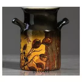 Ваза настольная "Бидончик", декупаж, 13 см