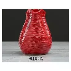 Ваза настольная "Бутончик", красная, 13 см