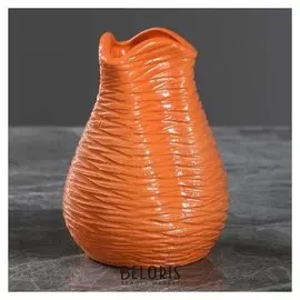 Ваза настольная "Бутончик" оранжевая, 13 см