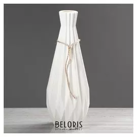 Ваза настольная "Фонарик-модерн", белая, 39 см