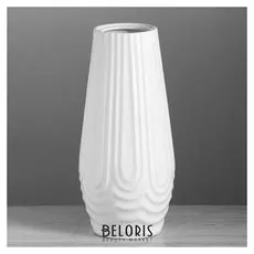 Ваза настольная "Геометрия", белая, 30 см