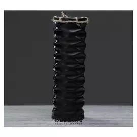 Ваза настольная "Инфинити", чёрная, 29 см