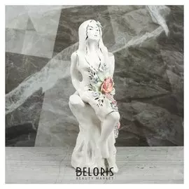 Ваза настольная "Элен", цветная лепка, 35 см