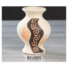 Ваза настольная "Эля", под шамот, греческая, разноцветная, 12 см