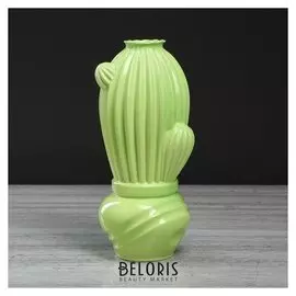 Ваза настольная "Кактус", цвет салатовый, 31 см