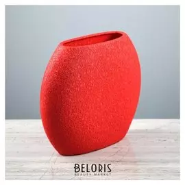 Ваза настольная "Классика", шёлк, красная, 20 см