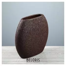 Ваза настольная "Классика", шёлк, шоколад, 20 см