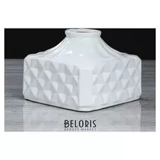 Ваза настольная "Конго", белая, 14 см