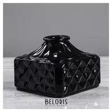 Ваза настольная "Конго", чёрная, 14 см