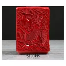 Ваза настольная "Кристалл", красная, 11 см