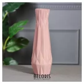 Ваза настольная "Линда", цвет розовый, 31 см