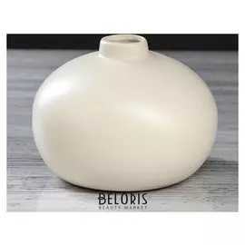 Ваза настольная "Мармарис", матовая, белая, 12 см