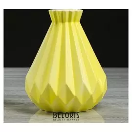 Ваза настольная "Модерн", желтая, 18 см