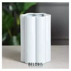 Ваза настольная "Облако" №1, глянец, голубая, 18 см