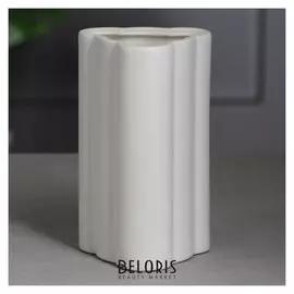 Ваза настольная "Облако" №2, матовая, белая, 18 см