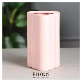 Ваза настольная "Облако", глянец, розовая, 18 см