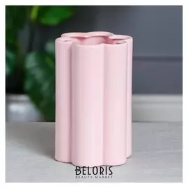 Ваза настольная "Облако", глянец, розовая, 18 см