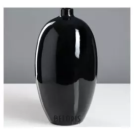 Ваза настольная "Палерма", черная, 32 см