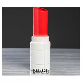 Ваза настольная "Помада", красная, 27 см