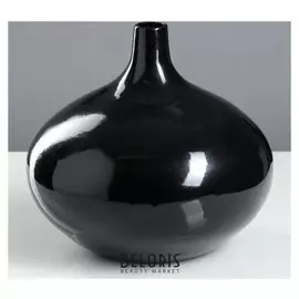 Ваза настольная "Римини", цвет черный, 24 см