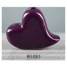 Ваза настольная "Сердце", фиолетовая, 9 см