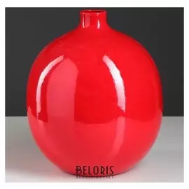 Ваза настольная "Сиени", красная, 25 см