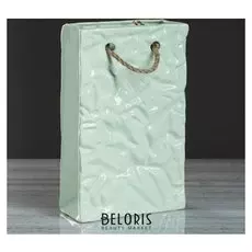 Ваза настольная "Сумка" ментоловая, 27 см