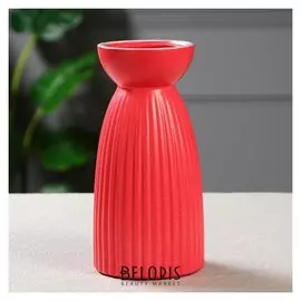 Ваза настольная "Тиффани", красная, 21 см