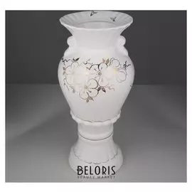 Ваза настольная "Верона", золотистая роспись, 36.5 см