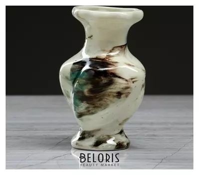 Ваза настольная "Волна" зелёная, 11 см