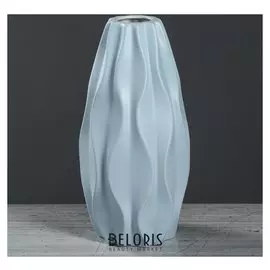 Ваза настольная "Зефир" №1, голубая, 28 см