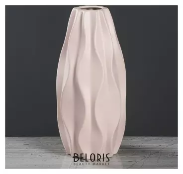 Ваза настольная "Зефир", розовая, 28 см