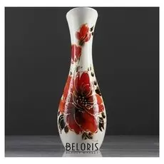 Ваза средняя "Мадера" 32 см, пионы